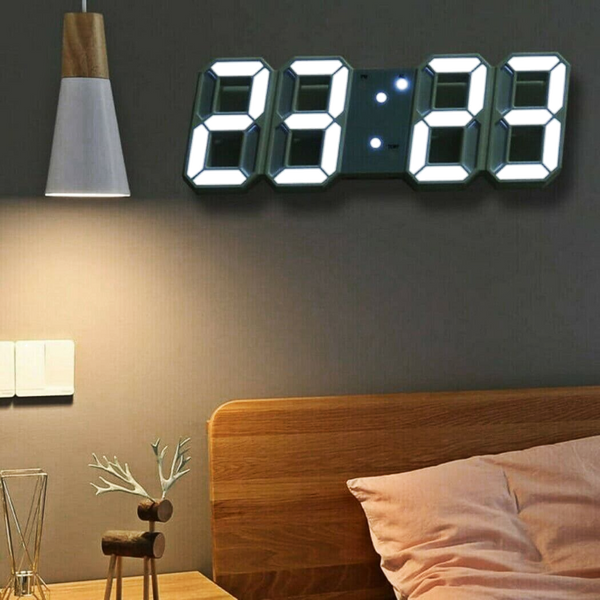 Modern 3D Wall Alarm Clock