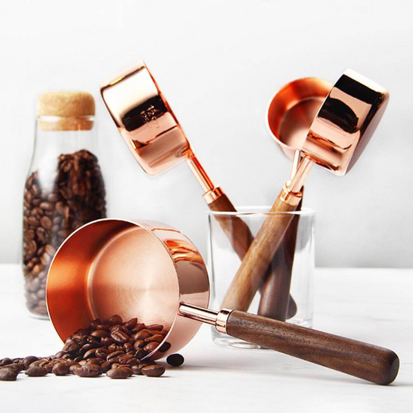 Copper Plated Measuring Cups and Spoons 8-piece