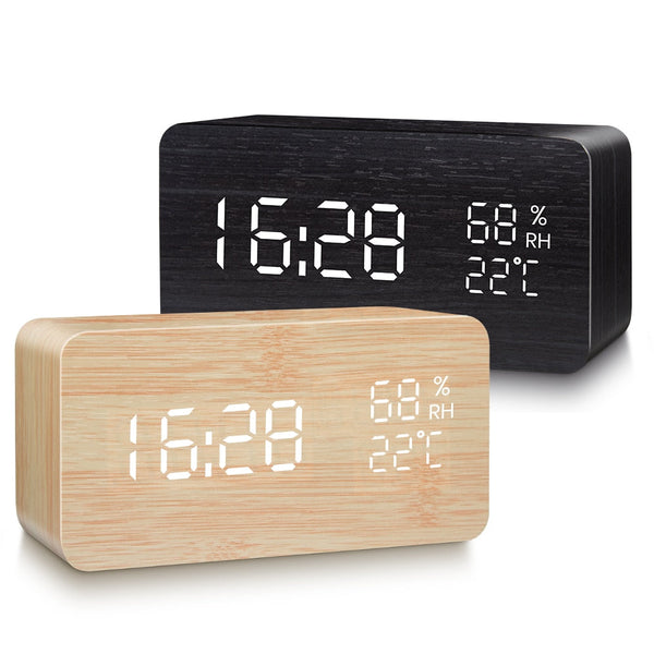 Stylish Wood Digital Alarm Clock