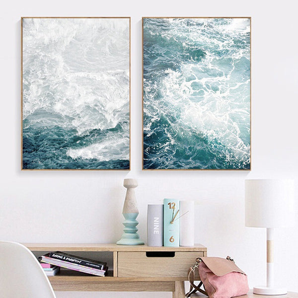 Canvas Wall Art - Stunning Ocean Blue