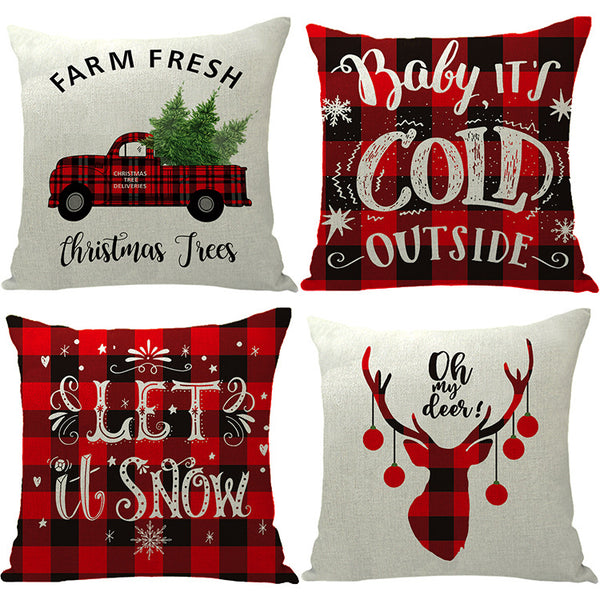 Decorative Christmas Throw Pillow Cover