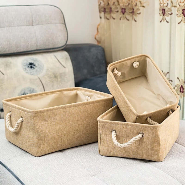 Eco-Friendly Linen Storage Bins