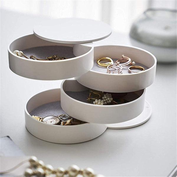 4-Layer Rotating Jewelry Box