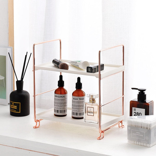 Stylish Tiered Cosmetic Storage Rack