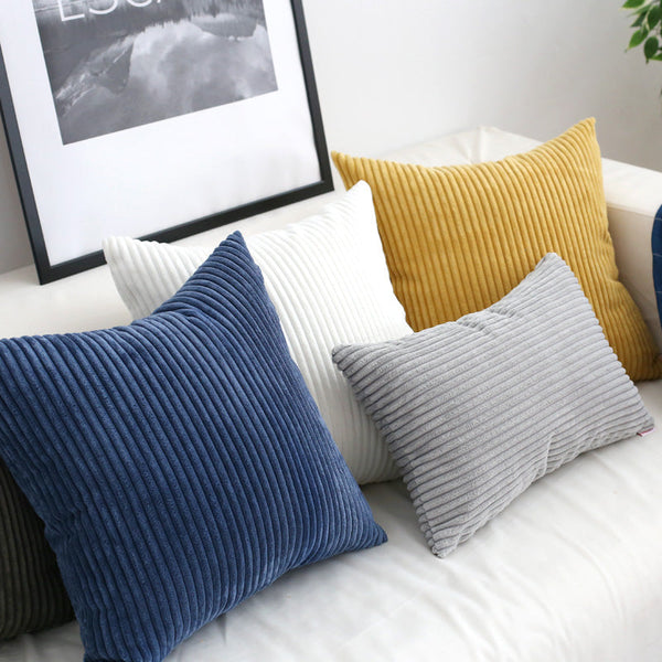 Soft Corduroy Throw Pillow Cover Collection